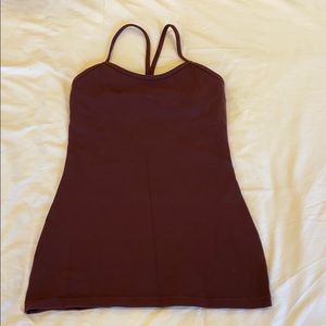 Lululemon Maroon Tank size 4 power Y